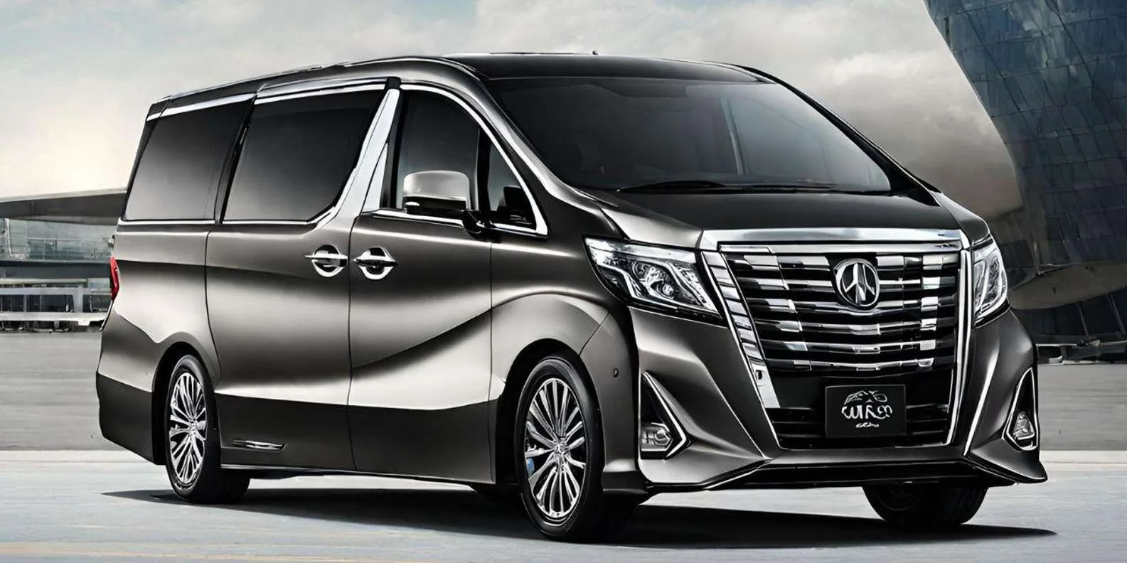 Private transfer Haneda Airport to Tokyo hotel — licensed Toyota Alphard waiting at arrival bay